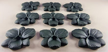 9 x Edible 3D 48mm Orchid, Orchids, flowers, flower, icing toppers, cake cupcakes decorations T038