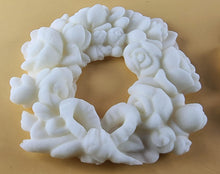 4 x Edible 3D 60mm Rose Wreaths, icing toppers, cake cupcakes decorations T086