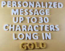 Up to 30 Edible 3D 20mm Personalized Letters, Text, icing toppers, cake cupcakes decorations T085