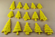 15 x Edible 3D 45mm Christmas Trees, icing toppers, cake cupcakes decorations T088