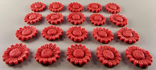 20 x Edible 3D 22mm flower flowers icing toppers, cake cupcakes decorations T030