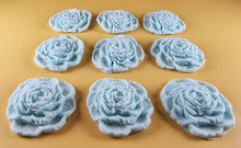 9 x Edible 3D 40mm Rose Flowers icing toppers, cake cupcakes T130