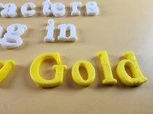 25 x Edible 3D Personalized Times New Roman Font, icing toppers, cake cupcakes decorations T083