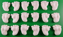 18 x Edible 3D 30mm Baby Feet icing toppers, cake cupcakes decorations T041