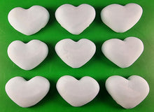 9 x Edible 3D 40mm Hearts icing toppers, cake cupcakes decorations T060