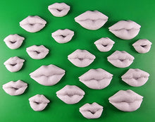 20 x Edible 3D 25mm Mixed Size Lips icing toppers, cake cupcakes decorations T050