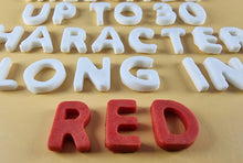 Up to 30 Edible 3D 20mm Personalized Letters, Text, icing toppers, cake cupcakes decorations T085