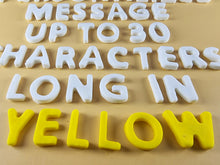 Up to 30 Edible 3D 20mm Personalized Letters, Text, icing toppers, cake cupcakes decorations T085