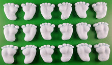 18 x Edible 3D 30mm Baby Feet icing toppers, cake cupcakes decorations T041