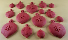 15 x Edible 3D 50mm Christmas Baubles, icing toppers, cake cupcakes decorations T091