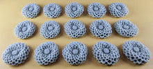 15 x Edible 3D Large Dahlia flowers, icing toppers, cake cupcakes decorations T078