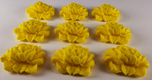 9 x Edible 3D 40mm Large Roses Rose flowers icing toppers, cake cupcakes decorations T005