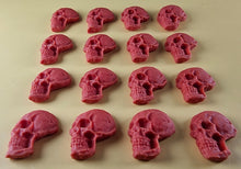 16 x Edible 3D 25mm Skulls, Halloween, icing toppers, cake cupcakes decorations T093
