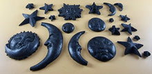 20 x Edible 3D 45mm Moon, Sun and Star Set, icing toppers, cake cupcakes decorations T090
