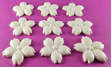 9 x Edible 3D 30mm Cherry Blossoms icing toppers, cake cupcakes decorations T053