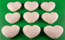 9 x Edible 3D 40mm Hearts icing toppers, cake cupcakes decorations T060