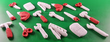 18 x Edible 3D 25mm Mixed Tool set icing toppers, cake cupcakes T125