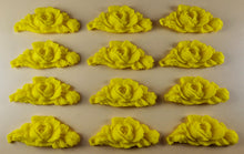 12 x Edible 3D 55mm Rose Bunches, icing toppers, cake cupcakes decorations T080