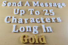 25 x Edible 3D Personalized Cumbria Font Text, icing toppers, cake cupcakes decorations T082
