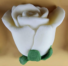 6 x Edible 3D 50mm Rose Buds icing toppers, cake cupcakes decorations T102