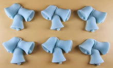 6 x Edible 3D 55mm Jingle Bells, Christmas icing toppers, cake cupcakes decorations T095