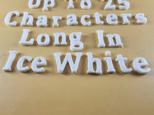 25 x Edible 3D Personalized Cumbria Font Text, icing toppers, cake cupcakes decorations T082