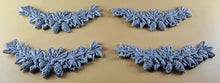 4 x Edible 3D 110mm Garlands, Christmas icing toppers, cake cupcakes decorations T097