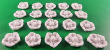 20 x Edible 3D 20mm flower flowers icing toppers, cake cupcakes decorations T032