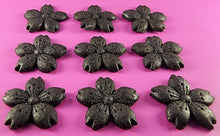 9 x Edible 3D 30mm Cherry Blossoms icing toppers, cake cupcakes decorations T053