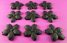 9 x Edible 3D 30mm Cherry Blossoms icing toppers, cake cupcakes decorations T053