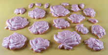 20 x Edible 3D 33mm Mixed Rose Set, icing toppers, cake cupcakes decorations T089
