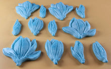 12 x Edible 3D 50mm Tulip Lilly flowers Set, icing toppers, cake cupcakes decorations T076