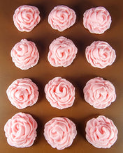 12 x Edible 3D 34mm large roses rose flowers icing toppers, cake cupcakes decorations T011