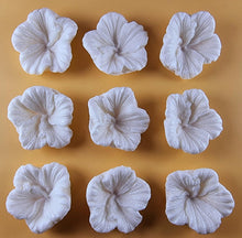9 x Edible 3D 38mm Hibiscus flower flowers, icing toppers, cake cupcakes decorations T035