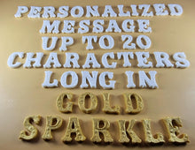 20 x Edible 3D 25mm Personalized Letters, Text, icing toppers, cake cupcakes decorations T084