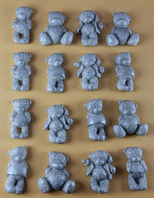 16 x Edible 3D 30mm Teddy Teddybear Set, icing toppers, cake cupcakes decorations T072