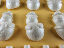 16 x Edible 3D 45mm Snowmen Snowman, Christmas icing toppers, cake cupcakes decorations T096