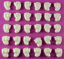 30 x Edible 3D 15mm Baby Feet icing toppers, cake cupcakes decorations T042