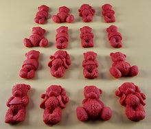 16 x Edible 3D 30mm Teddy Teddybear Set, icing toppers, cake cupcakes decorations T072