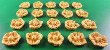 20 x Edible 3D 20mm flower flowers icing toppers, cake cupcakes decorations T032