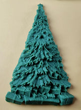 9 x Edible 3D 65mm Christmas Trees Set icing toppers, cake cupcakes T112
