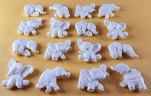 16 x Edible 3D 25mm Elephant Set, icing toppers, cake cupcakes decorations T071