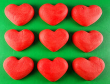 9 x Edible 3D 40mm Hearts icing toppers, cake cupcakes decorations T060