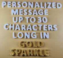 Up to 30 Edible 3D 20mm Personalized Letters, Text, icing toppers, cake cupcakes decorations T085
