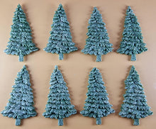 8 x Edible 3D 70mm Large Trees icing toppers, cake cupcakes decorations T047
