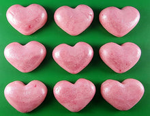 9 x Edible 3D 40mm Hearts icing toppers, cake cupcakes decorations T060