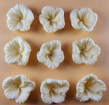 9 x Edible 3D 38mm Hibiscus flower flowers, icing toppers, cake cupcakes decorations T035