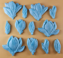 12 x Edible 3D 50mm Tulip Lilly flowers Set, icing toppers, cake cupcakes decorations T076