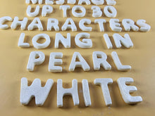 Up to 30 Edible 3D 20mm Personalized Letters, Text, icing toppers, cake cupcakes decorations T085
