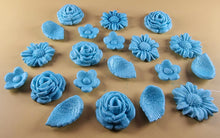 20 Piece Edible 3D Bouquet Flower set, icing toppers, cake cupcakes decorations T070